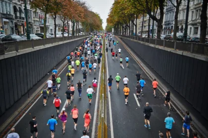 Event maraton tahunan di Jakarta.